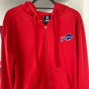 Buffalo Bills red zip up hoodie